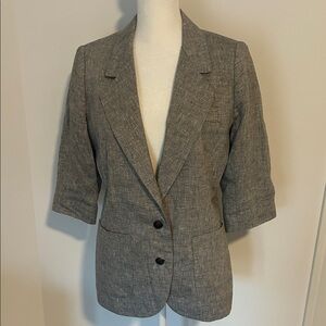 Smythe Women's Gray metallic Blazer- 8